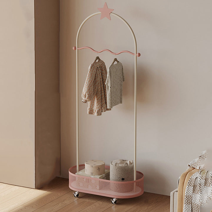 Modern Minimalist Vacuum-Formed Panel Iron Decorative Star-Shaped Design Kids Hall Tree For Bedroom