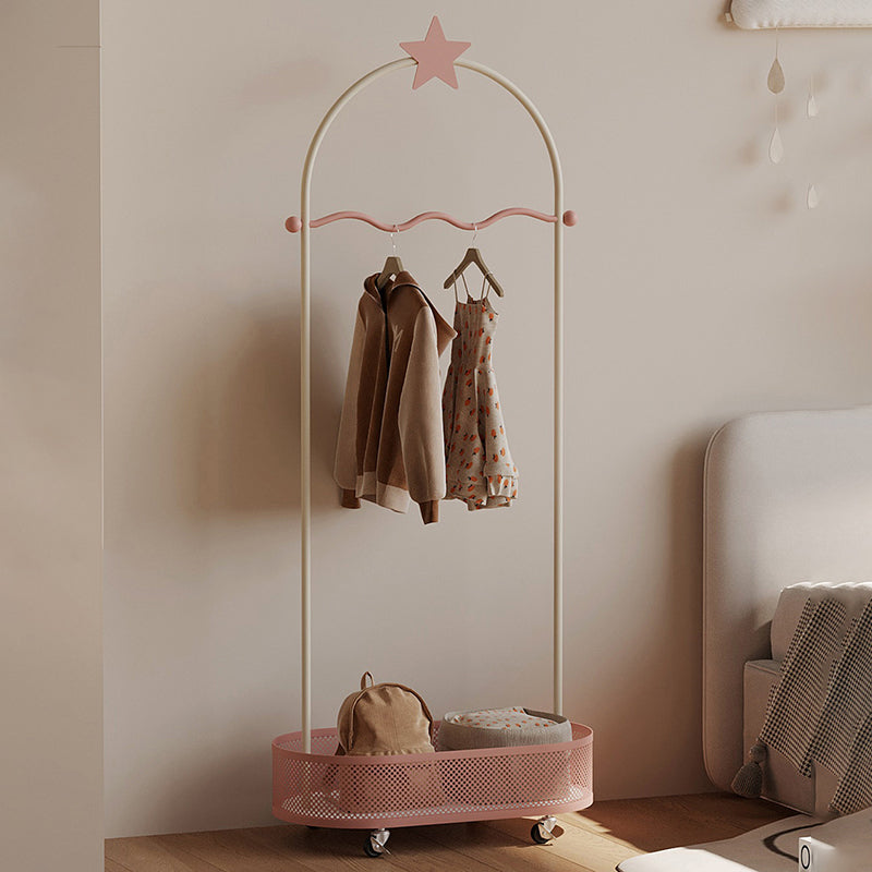 Modern Minimalist Vacuum-Formed Panel Iron Decorative Star-Shaped Design Kids Hall Tree For Bedroom
