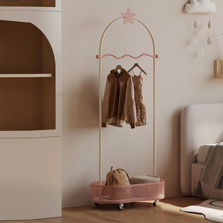 Modern Minimalist Vacuum-Formed Panel Iron Decorative Star-Shaped Design Kids Hall Tree For Bedroom