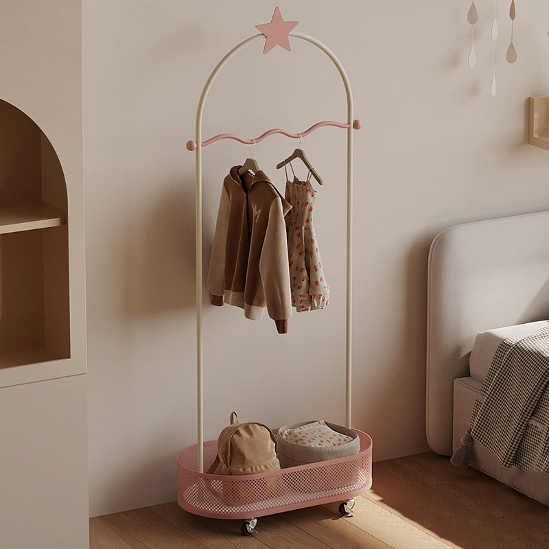 Modern Minimalist Vacuum-Formed Panel Iron Decorative Star-Shaped Design Kids Hall Tree For Bedroom
