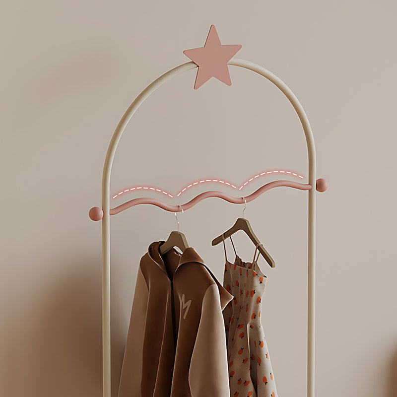 Modern Minimalist Vacuum-Formed Panel Iron Decorative Star-Shaped Design Kids Hall Tree For Bedroom