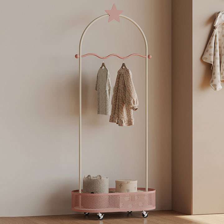 Modern Minimalist Vacuum-Formed Panel Iron Decorative Star-Shaped Design Kids Hall Tree For Bedroom