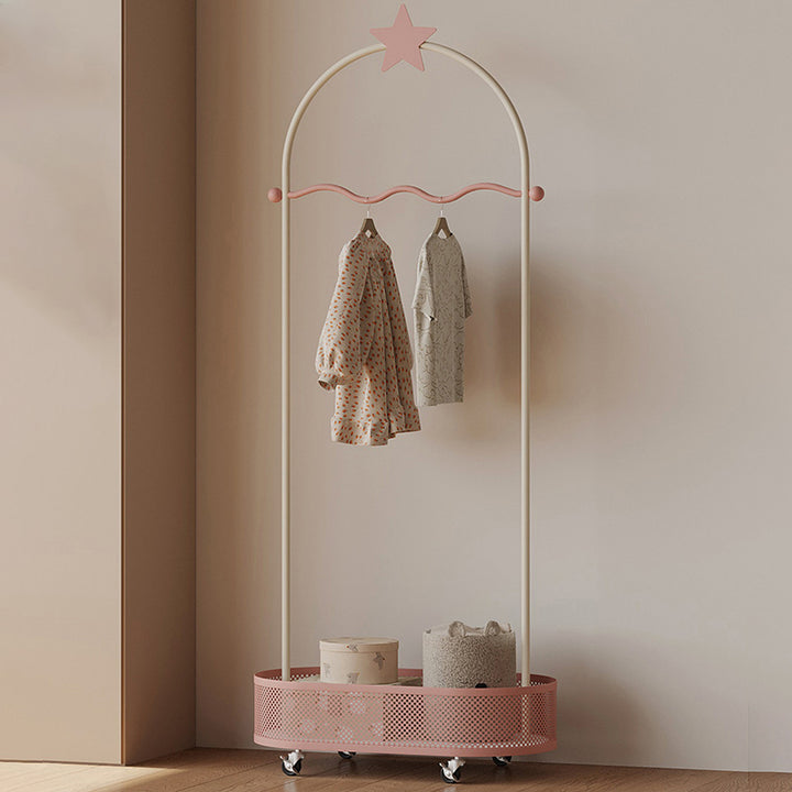 Modern Minimalist Vacuum-Formed Panel Iron Decorative Star-Shaped Design Kids Hall Tree For Bedroom