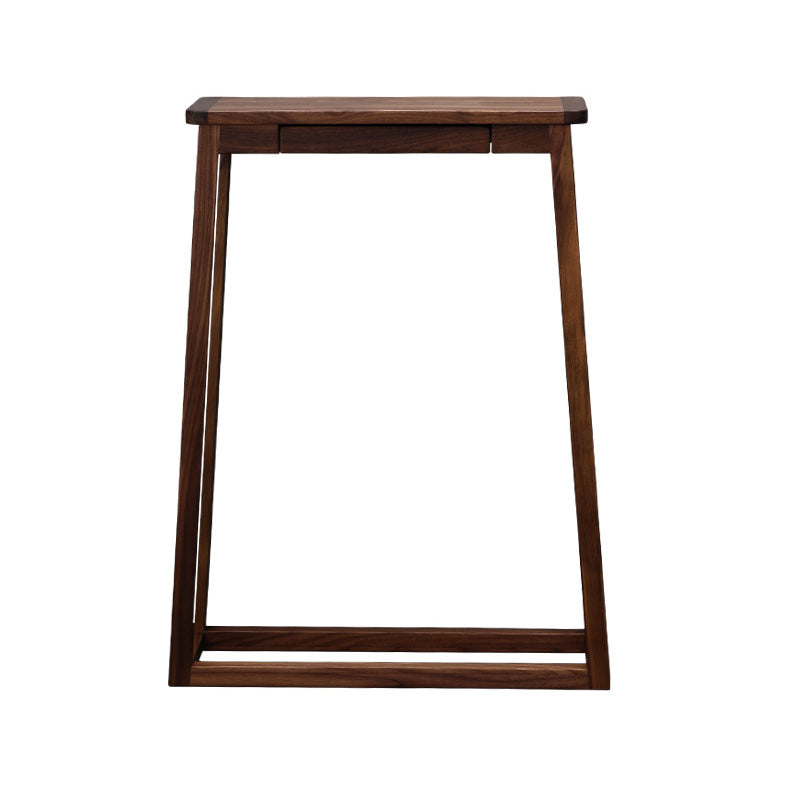 Traditional Chinese Walnut Wood Decorative Drawer Trapezoid Design Console Table For Entryway
