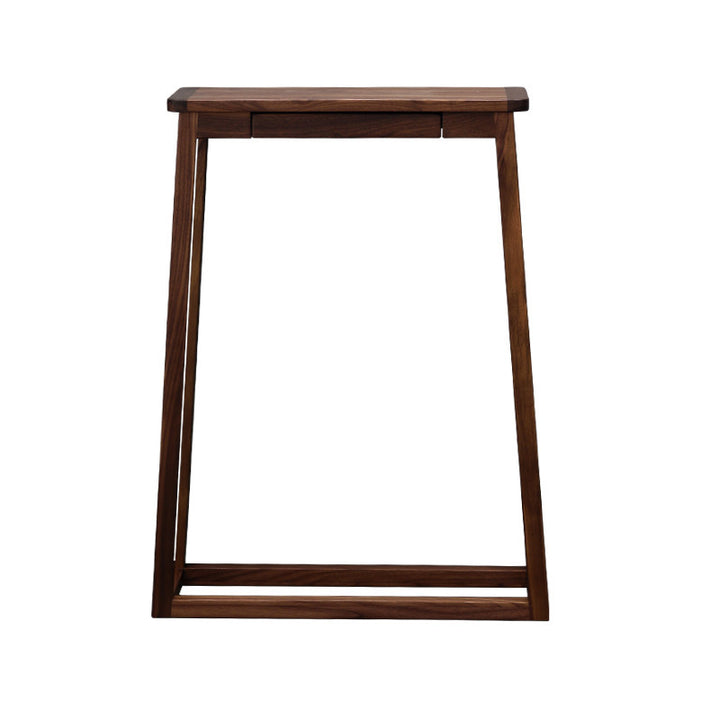 Traditional Chinese Walnut Wood Decorative Drawer Trapezoid Design Console Table For Entryway
