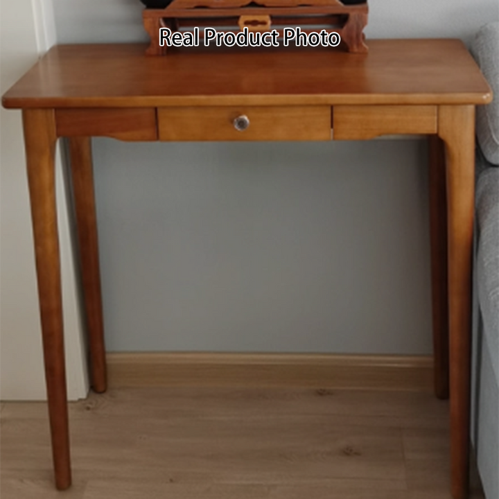 Traditional Chinese Rubberwood Decorative Rectangular Drawer Console Table 1-Drawer For Entryway