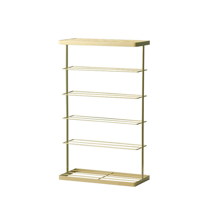 Modern Minimalist Iron Space-Saving Rectangular Shoe Storage 6-Tier For Entryways