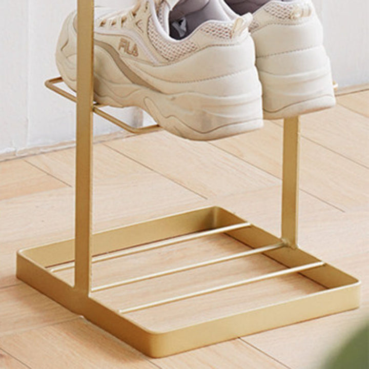 Modern Minimalist Iron Space-Saving Rectangular Shoe Storage 6-Tier For Entryways