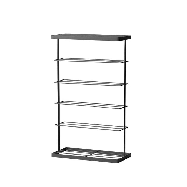 Modern Minimalist Iron Space-Saving Rectangular Shoe Storage 6-Tier For Entryways