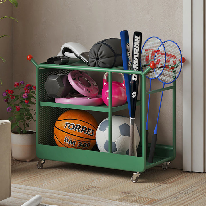 Modern Minimalist Cold-Rolled Steel Rotating Space-Saving Rectangular Storage Shelf 3-Tier For Living Room