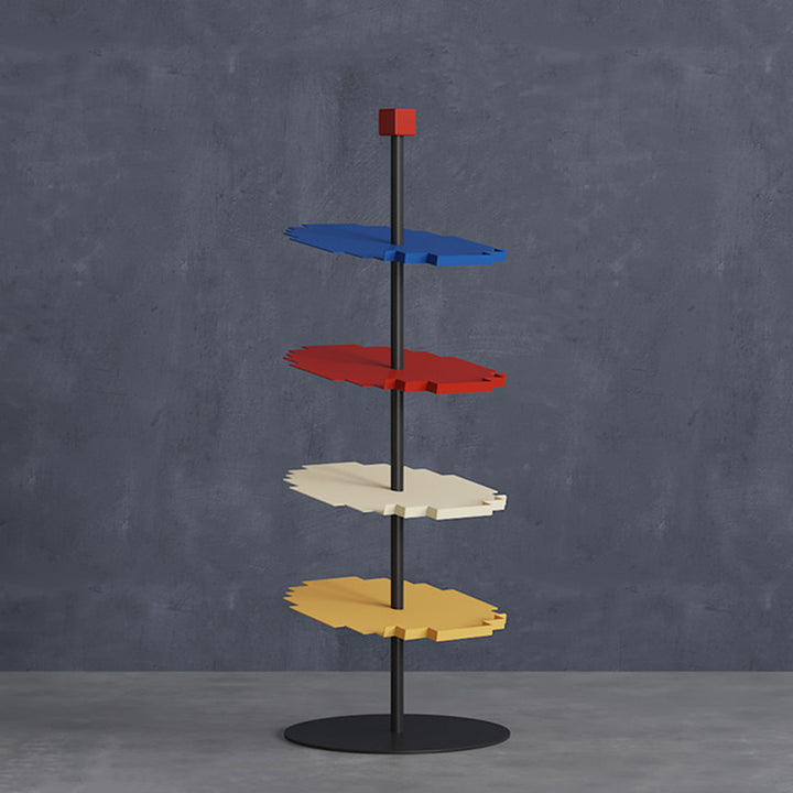 Modern Minimalist Iron Decorative Space-Saving Mosaic-Shaped Shoe Storage 4-Tier For Entryways
