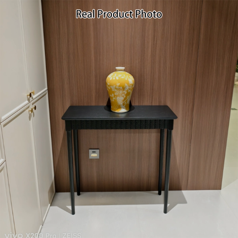 Modern Mid-century Maple Wood Decorative Rectangular Console Table 1-Drawer For Entryways