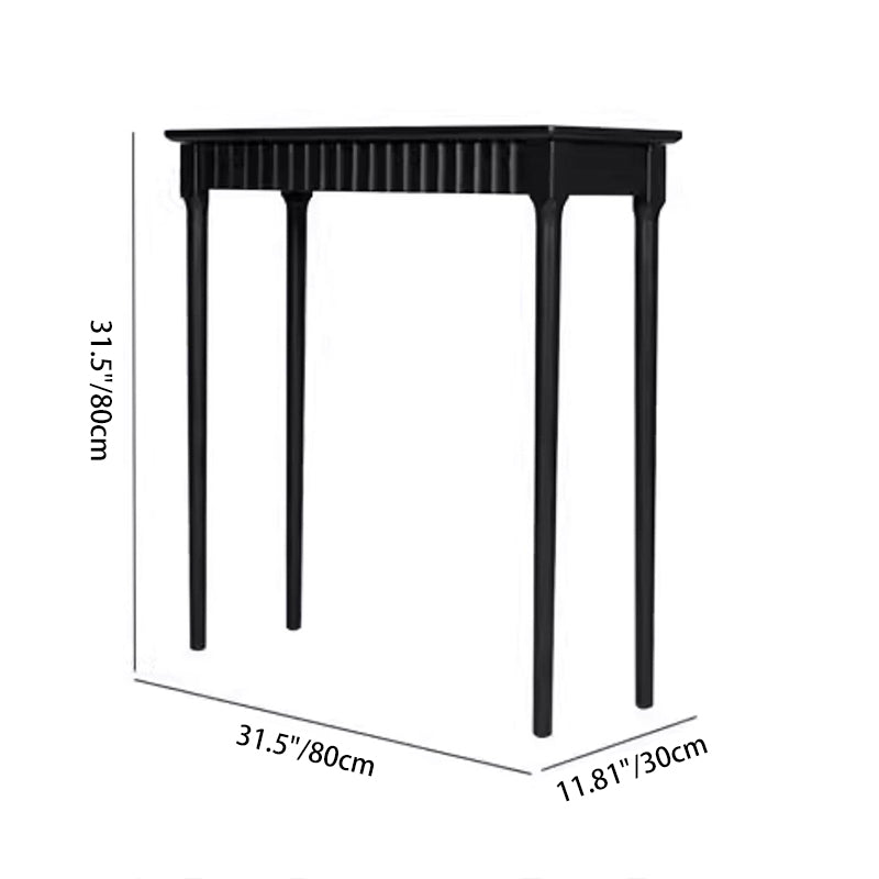 Modern Mid-century Maple Wood Decorative Rectangular Console Table 1-Drawer For Entryways