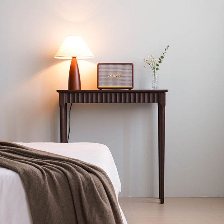 Modern Mid-century Maple Wood Decorative Rectangular Console Table 1-Drawer For Entryways
