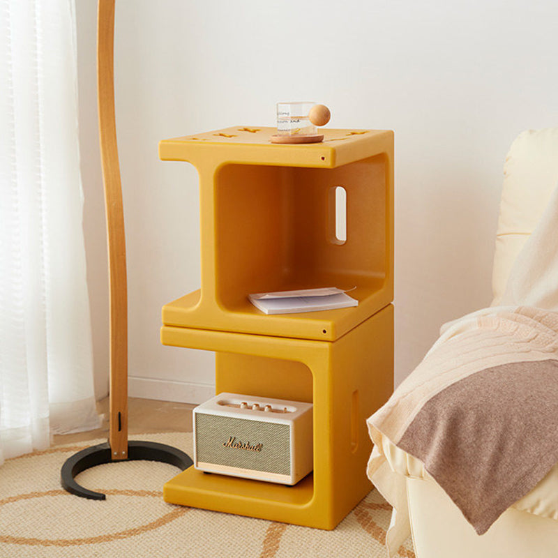 Modern Minimalist PE Plastic Square Decorative Multifunctional Highly Practical Side Table For Living Room &amp; Bedroom