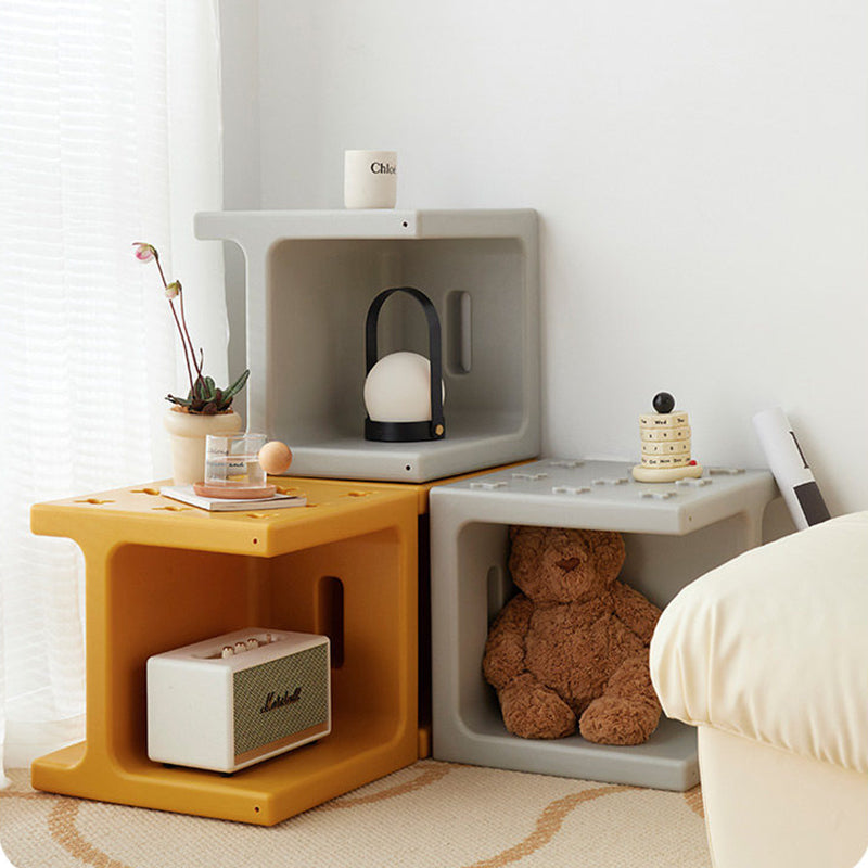 Modern Minimalist PE Plastic Square Decorative Multifunctional Highly Practical Side Table For Living Room &amp; Bedroom