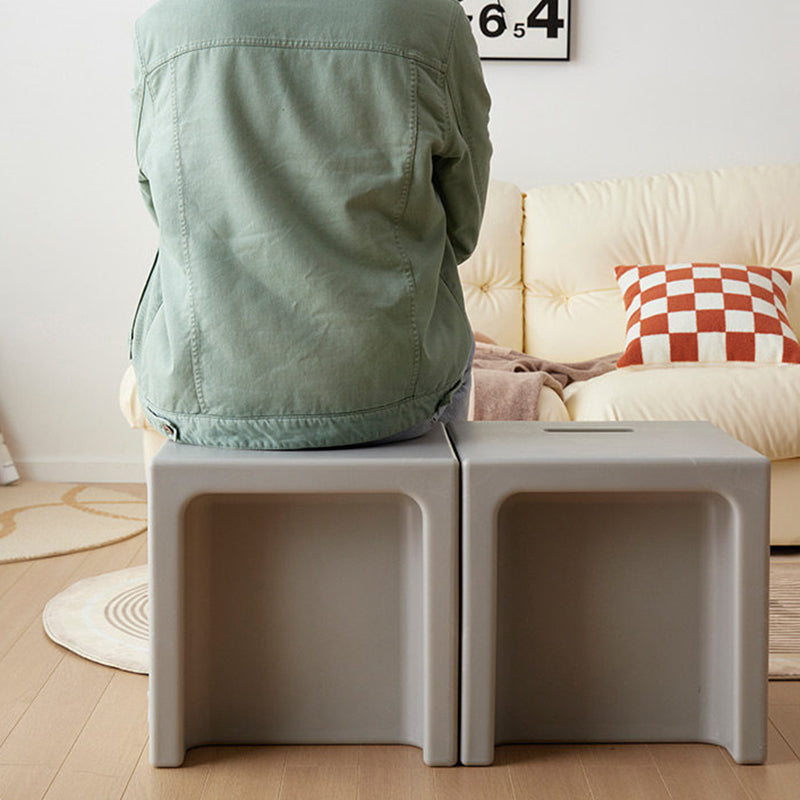 Modern Minimalist PE Plastic Square Decorative Multifunctional Highly Practical Side Table For Living Room &amp; Bedroom