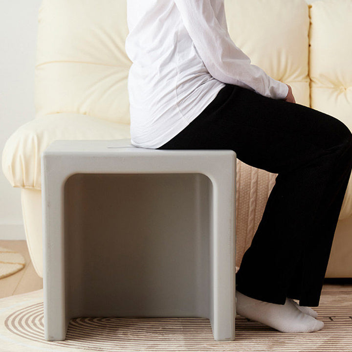 Modern Minimalist PE Plastic Square Decorative Multifunctional Highly Practical Side Table For Living Room &amp; Bedroom