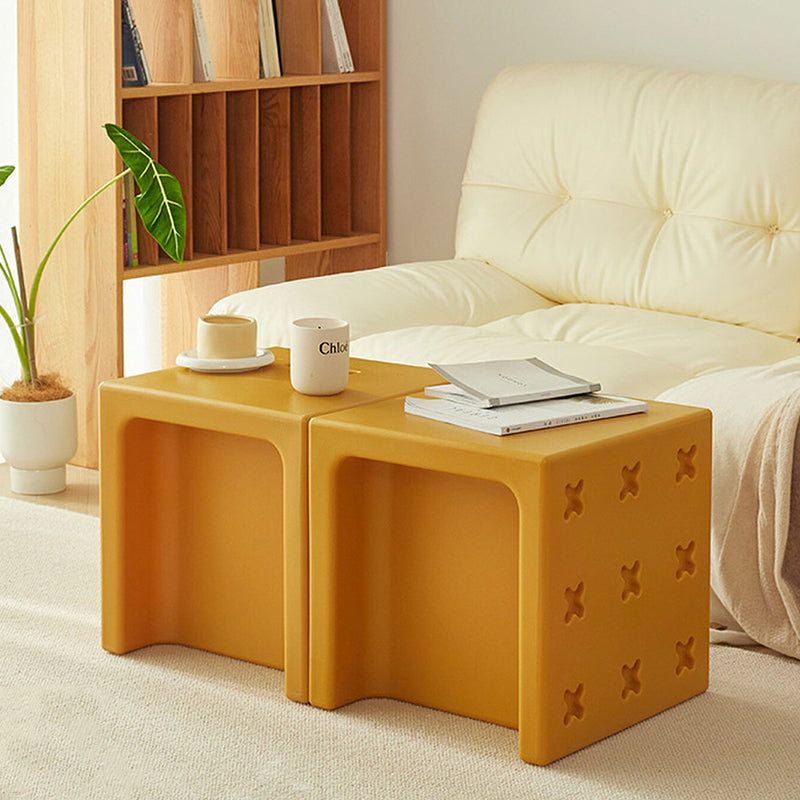 Modern Minimalist PE Plastic Square Decorative Multifunctional Highly Practical Side Table For Living Room &amp; Bedroom