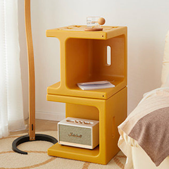 Modern Minimalist PE Plastic Square Decorative Multifunctional Highly Practical Side Table For Living Room &amp; Bedroom