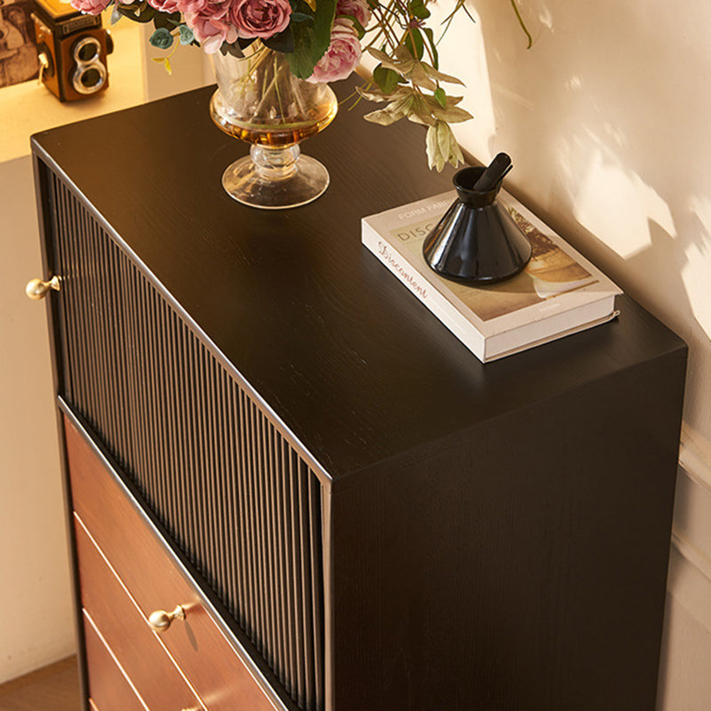 Traditional Vintage Solid Wood Rectangular Storage Cabinet With 4 Drawers For Bedroom &amp; Living Room