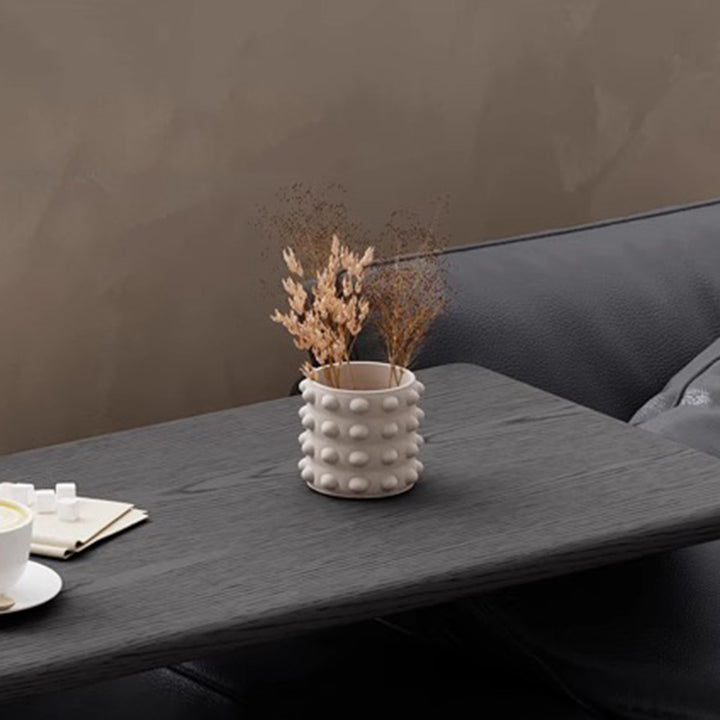 Contemporary Nordic Multi-layer Board &amp; Stainless Steel Rectangular Side Table With Lift Function For Living Room