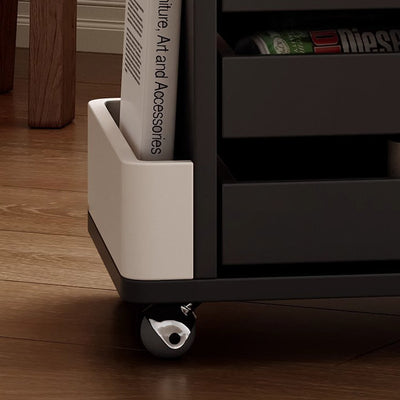Contemporary Nordic Multi-layer Board & Stainless Steel Rectangular Side Table With Lift Function For Living Room