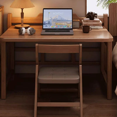 Modern Minimalist Wooden Rectangular Desk For Home Office