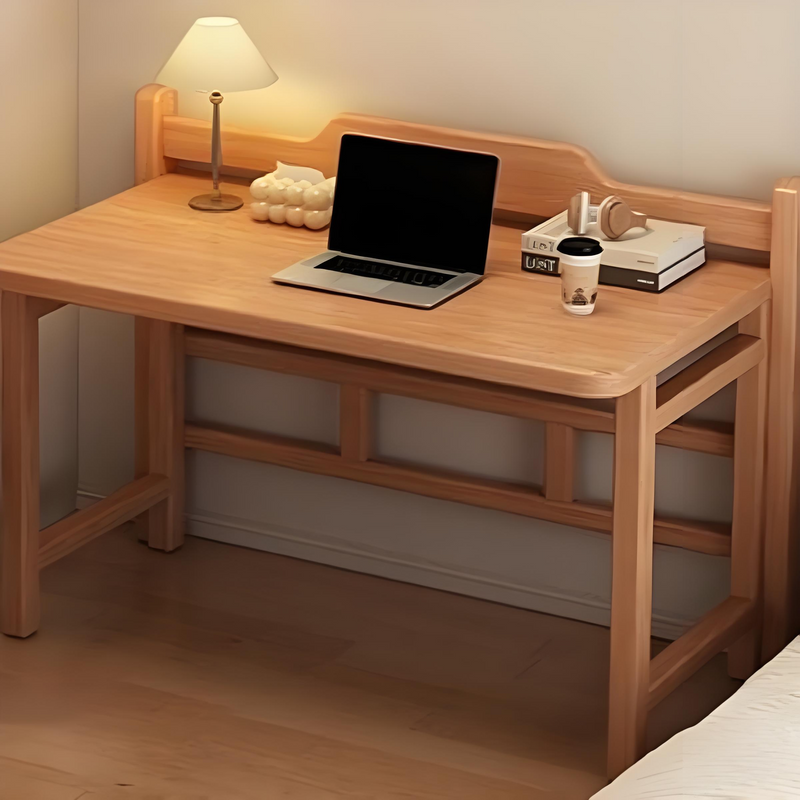 Modern Minimalist Wooden Rectangular Desk For Home Office