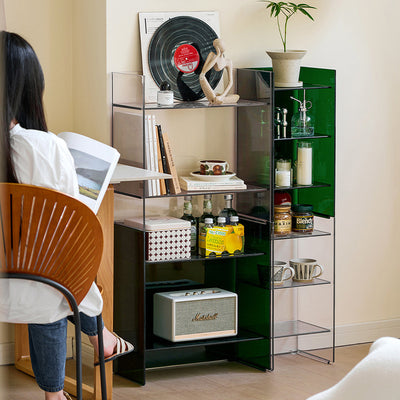 Modern Minimalist PC Rectangular Side Table 2/3-Tier For Living Room