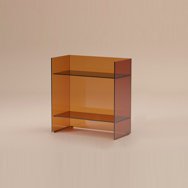 Modern Minimalist PC Rectangular Side Table 2/3-Tier For Living Room