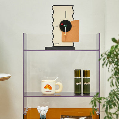 Modern Minimalist PC Rectangular Side Table 2/3-Tier For Living Room