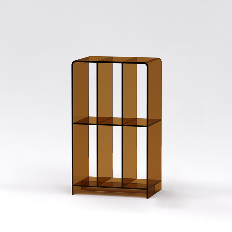 Modern Minimalist Acrylic Rectangular Bookshelf For Living Room