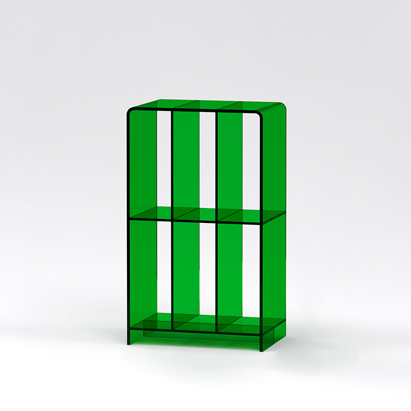 Modern Minimalist Acrylic Rectangular Bookshelf For Living Room