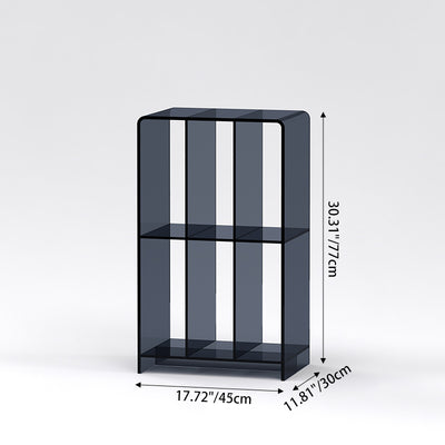 Modern Minimalist Acrylic Rectangular Bookshelf For Living Room