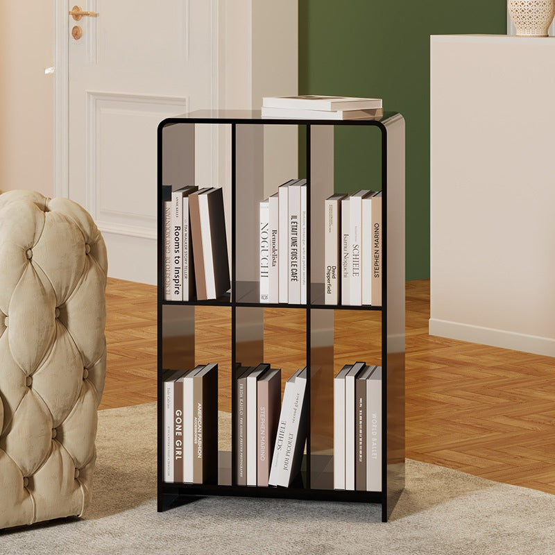 Modern Minimalist Acrylic Rectangular Bookshelf For Living Room