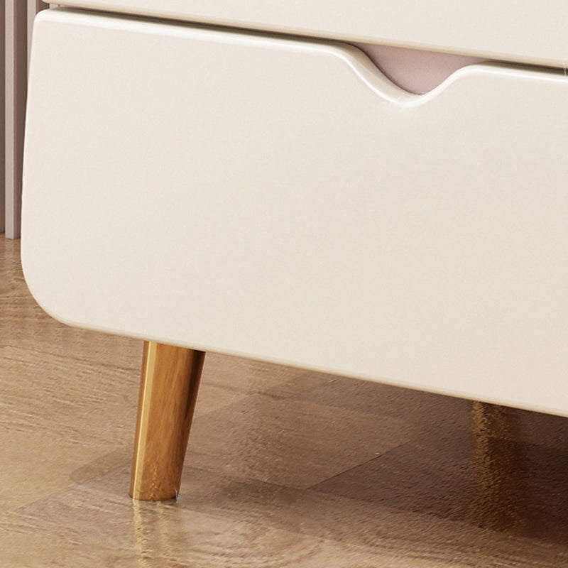 Contemporary Creative Microfiber Leather, Wood & Carbon Steel Cat-Shaped Nightstand With 2-Drawer For Kids&