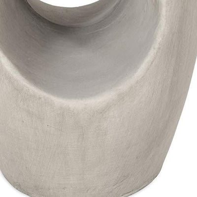 Contemporary Creative Magnesium Oxide Round Tree-Hollow Side Table With Wear-Resistant Pads For Bedroom And Living Room