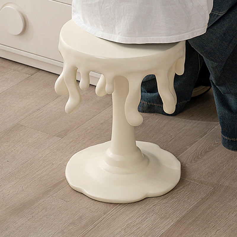 Contemporary Nordic Resin Waterdrop & Round Side Table For Living Room & Bedroom