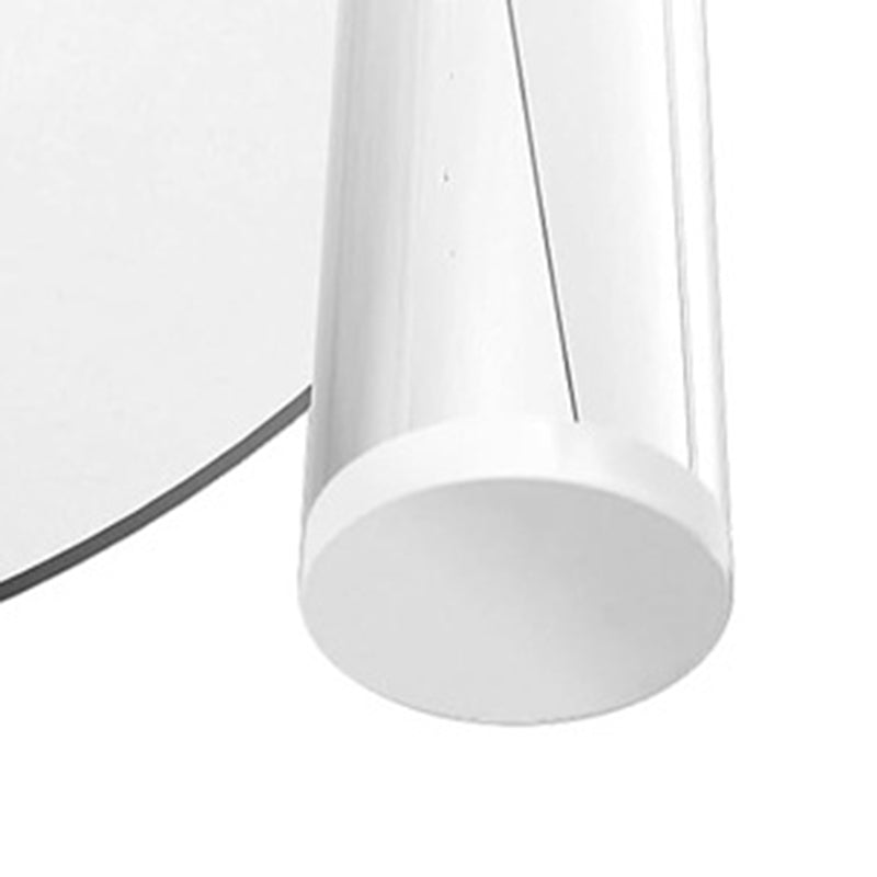 Moderner minimalistischer runder Beistelltisch aus Acryl mit 2-stufigem Stauraum für Schlafzimmer & Wohnzimmer 
