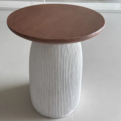 Moderner minimalistischer Beistelltisch aus Magnesiumoxid für Wohnzimmer & Schlafzimmer 