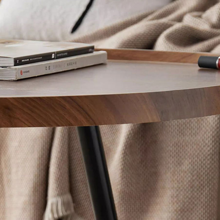 Moderner minimalistischer MDF- &amp; Eisen-Kaffeetisch in Mangofruchtform für Schlafzimmer &amp; Wohnzimmer 