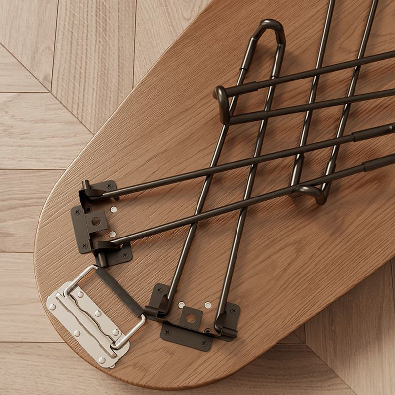 Mesa de café contemporánea creativa de madera y metal con forma de escarabajo con diseño plegable para sala de estar y dormitorio 