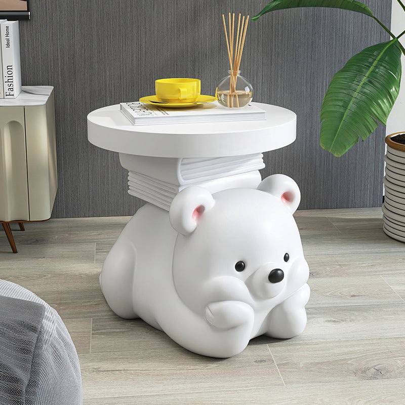 Zeitgenössischer kreativer Beistelltisch in Bärenform für Schlafzimmer- und Wohnzimmerdekoration 