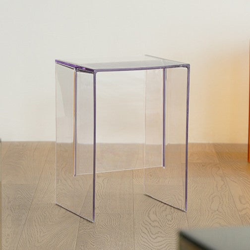 Modern Minimalist PC Rectangular Side Table For Bedroom &amp; Living Room