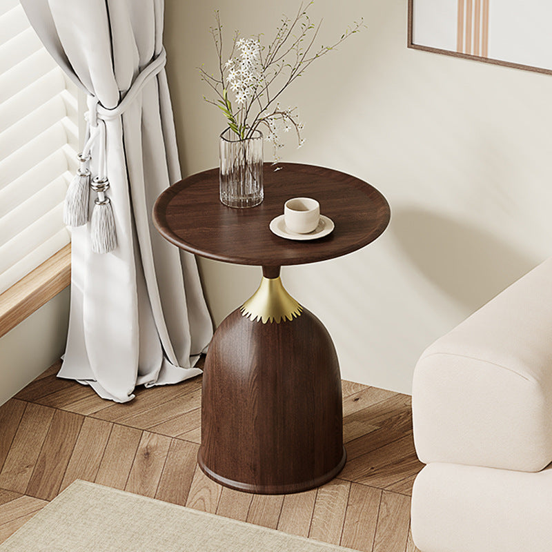 Moderner minimalistischer Beistelltisch aus Kohlenstoffstahl für Schlafzimmer & Wohnzimmer 