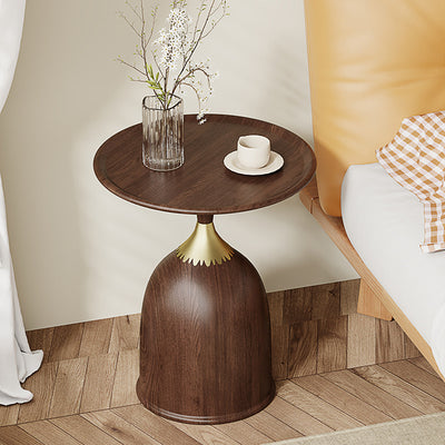 Moderner minimalistischer Beistelltisch aus Kohlenstoffstahl für Schlafzimmer & Wohnzimmer 