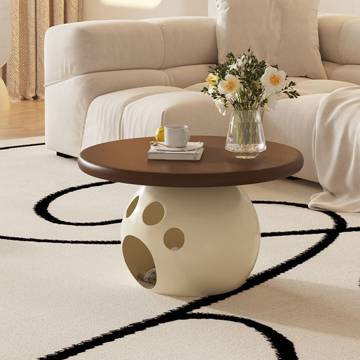 Moderner minimalistischer Couchtisch aus Kohlenstoffstahl, Holz und Steintafel für Wohnzimmer und Schlafzimmer 
