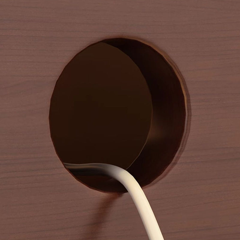 Moderner minimalistischer Nachttisch aus Massivholz-Ökoplatte in rechteckiger Form mit 2 Schubladen für Schlafzimmer und Wohnzimmer 