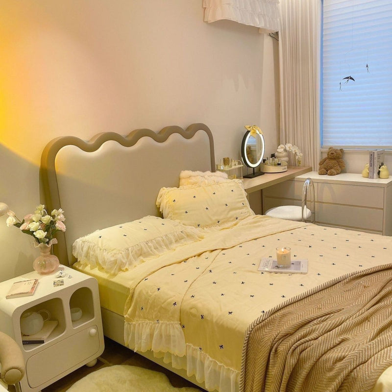 Mesita de noche cuadrada contemporánea nórdica E1 con 1 cajón para dormitorio y sala de estar 